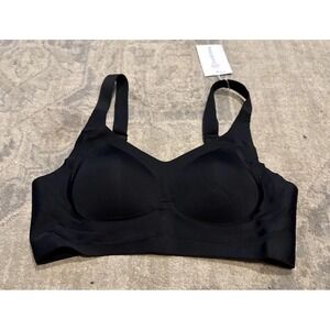 LushFitting Bra Womens Sz 3XL  ‎ Black Wireless Padded Full Coverage Comfort